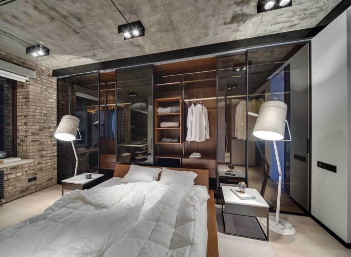 Conception de dressing de style loft