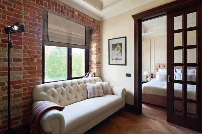 portes coulissantes dans un intérieur de style loft