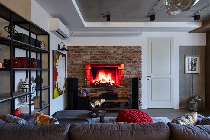 Portes intérieures de salon style loft