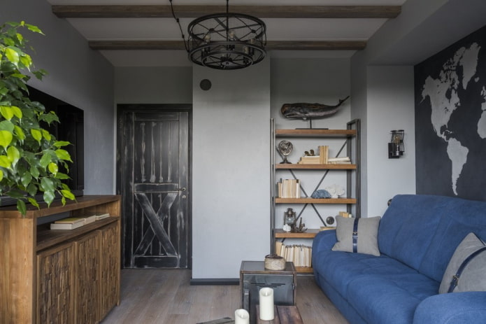 Portes intérieures de salon style loft
