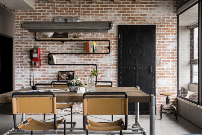 porte forgée style loft