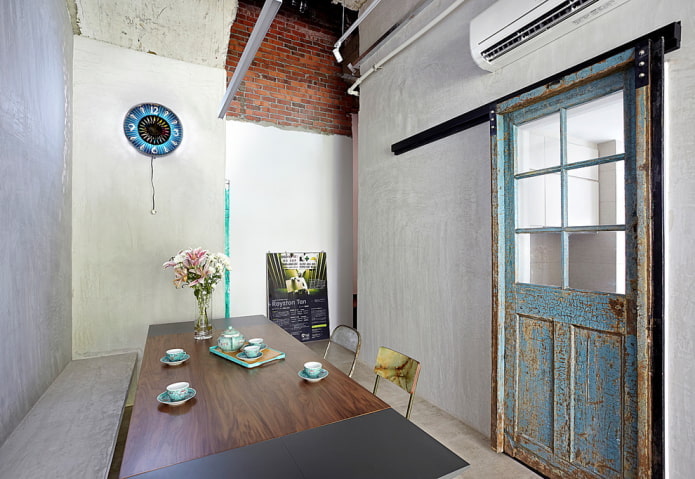 porte vitrée style loft
