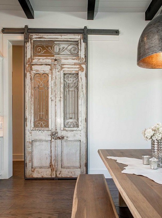 Portes coulissantes d'intérieur de style provençal