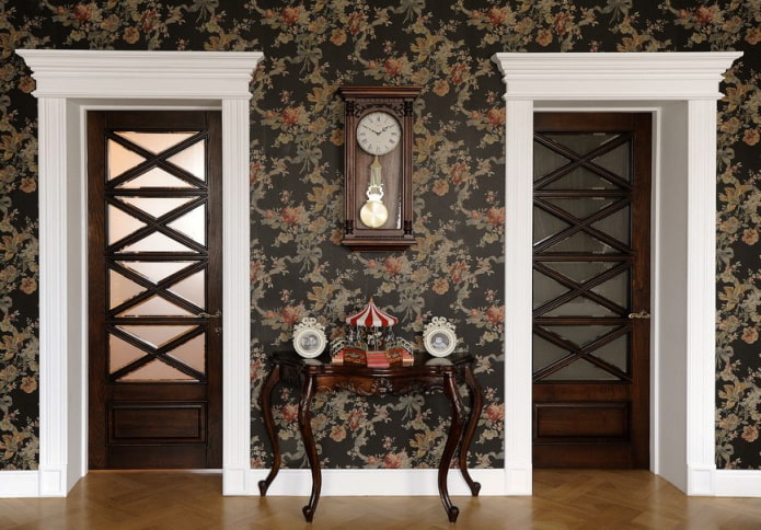 Portes intérieures en wengé avec verre