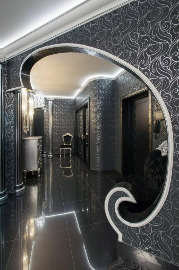 passage bouclé sans porte à l'intérieur