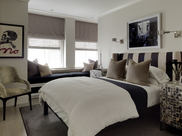 stores romains doubles dans la chambre