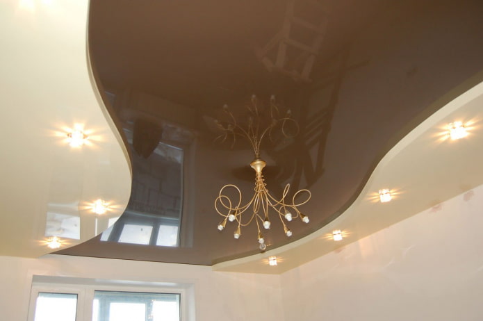 Structure extensible beige et marron
