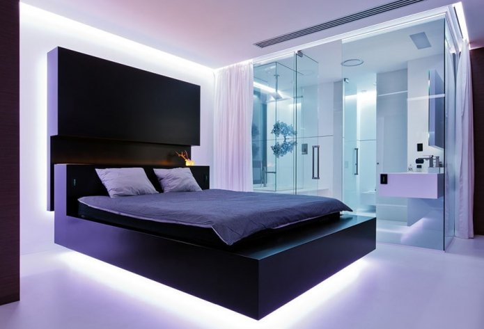 modèle double avec rétroéclairage à l'intérieur Intérieur
