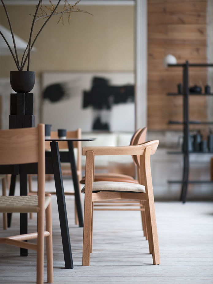 Chaises de style Japandi