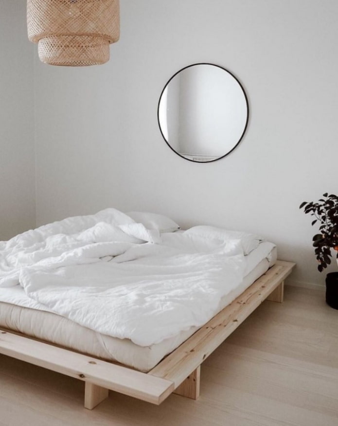 Chambre de style Japandi