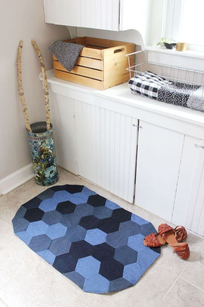Tapis en denim
