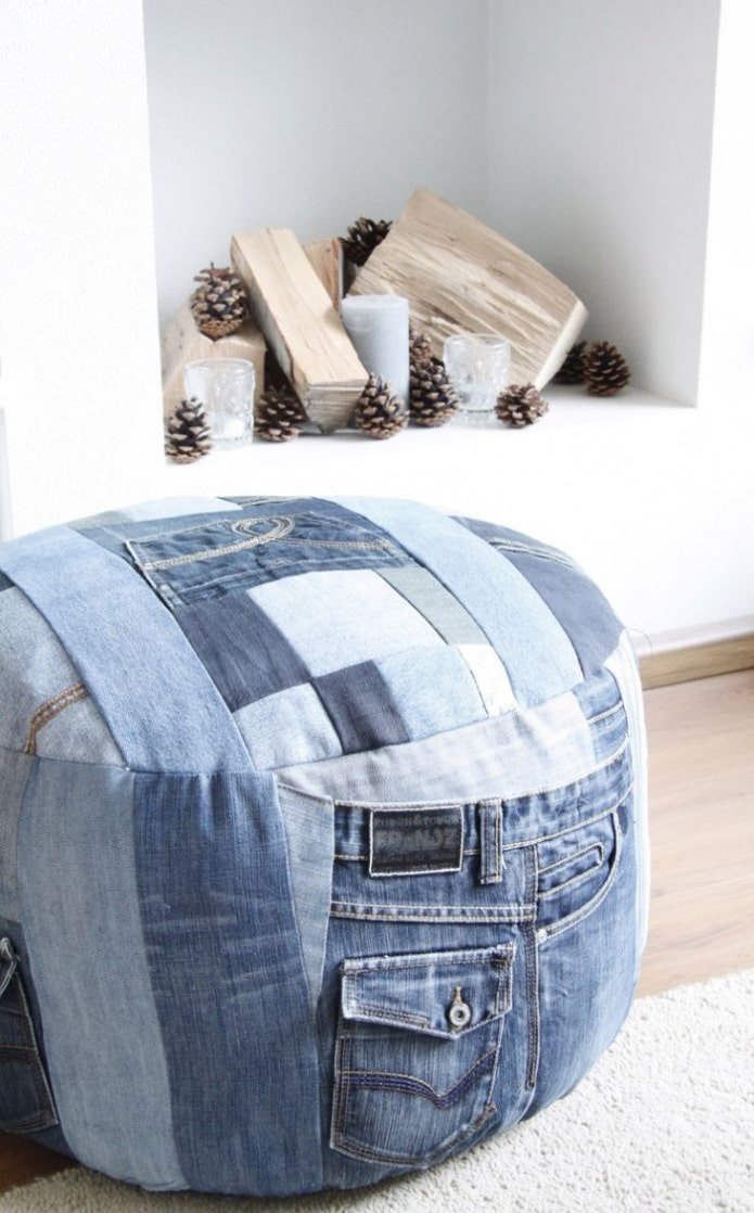 Pouf en jean