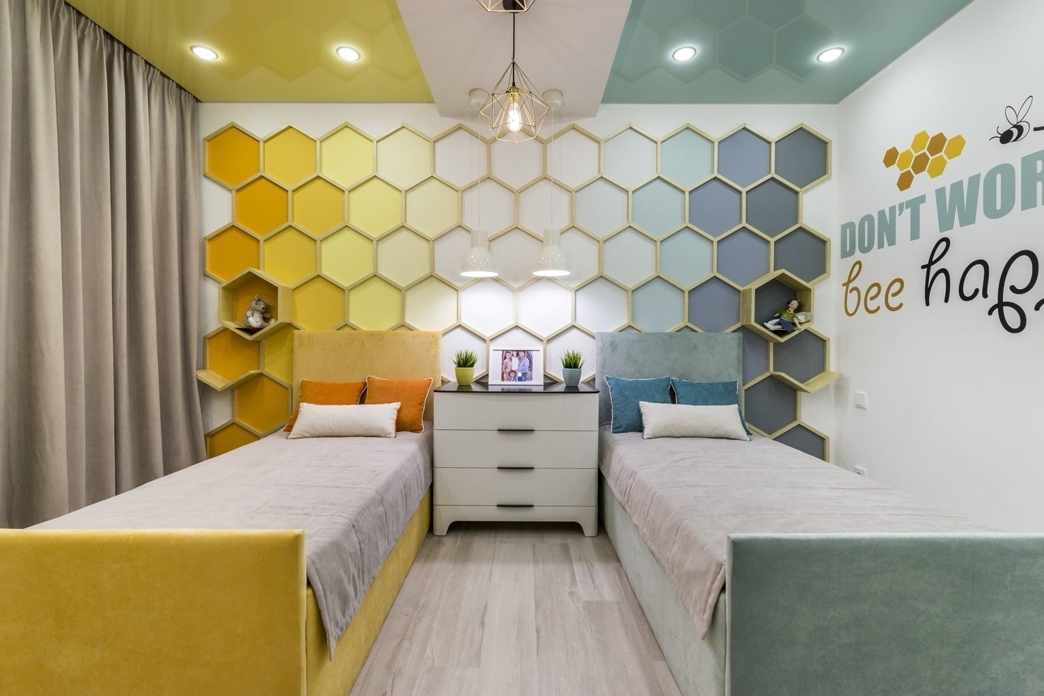 Chambre d'enfant pour enfants de sexes différents : zonage, photos à l'intérieur