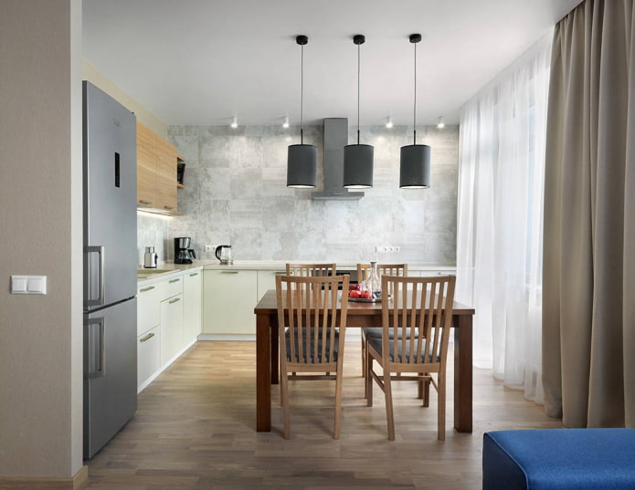 cuisine sans armoires hautes