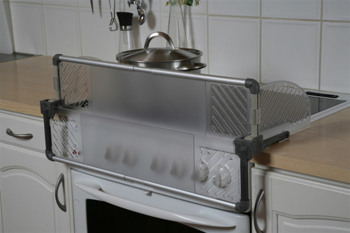 écran de protection pour la cuisinière