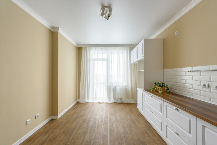 rénovation de cuisine dans un bâtiment neuf