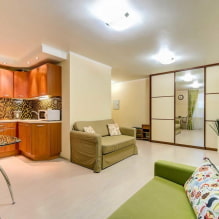 Caractéristiques de la conception de l'appartement Euro-2 pièces-3