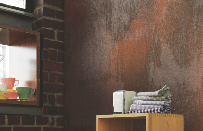 Effet rouille sur les murs