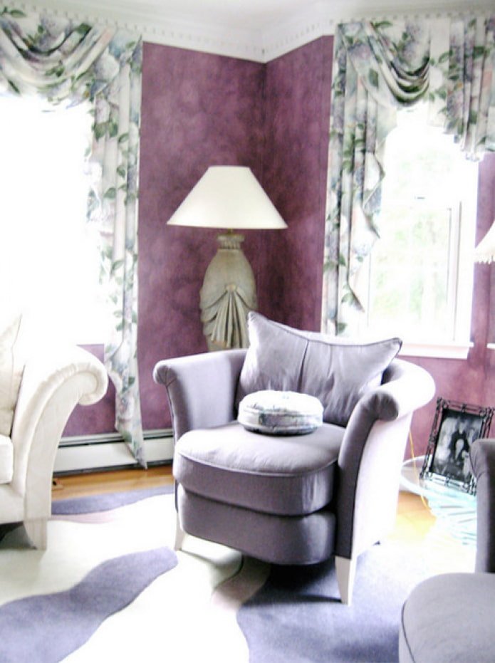 peinture violette pour murs