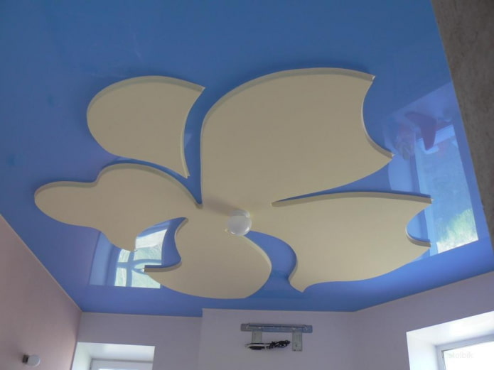 Structure de plafond figurée en forme de fleur