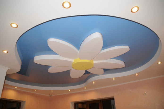 Structure de plafond figurée en forme de fleur