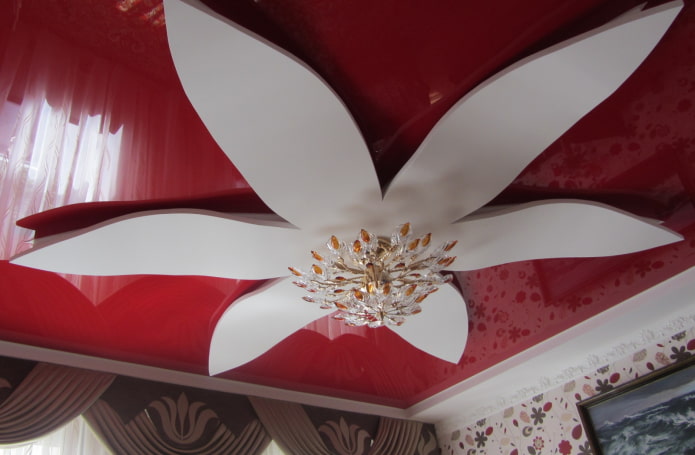 Structure de plafond figurée en forme de fleur