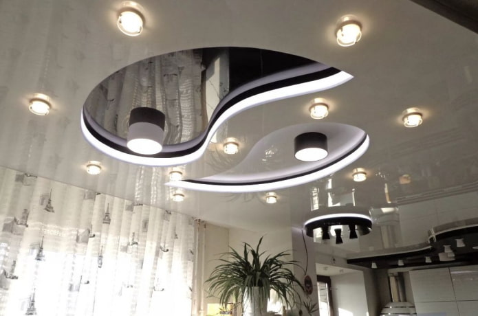 Structure de plafond figuré brillant