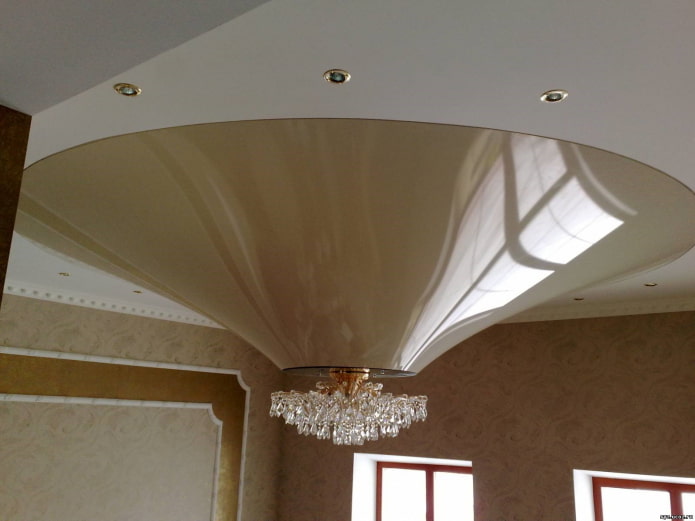 Structure de plafond figurée en forme de cône
