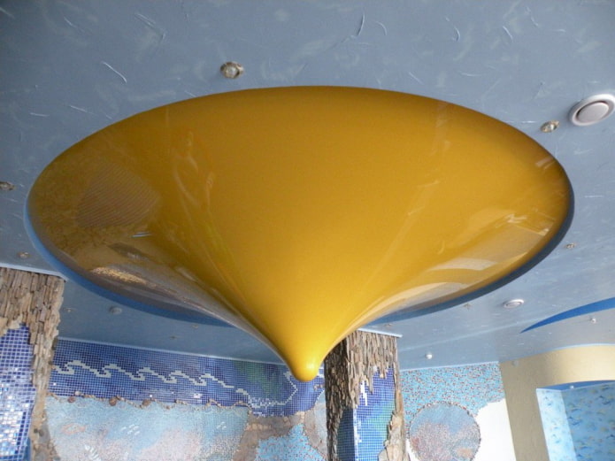 Structure de plafond figurée en forme de cône