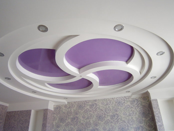 Structure de plafond figurée bicolore