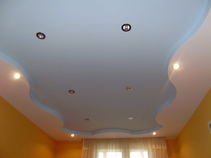 Structure de plafond figuré mat