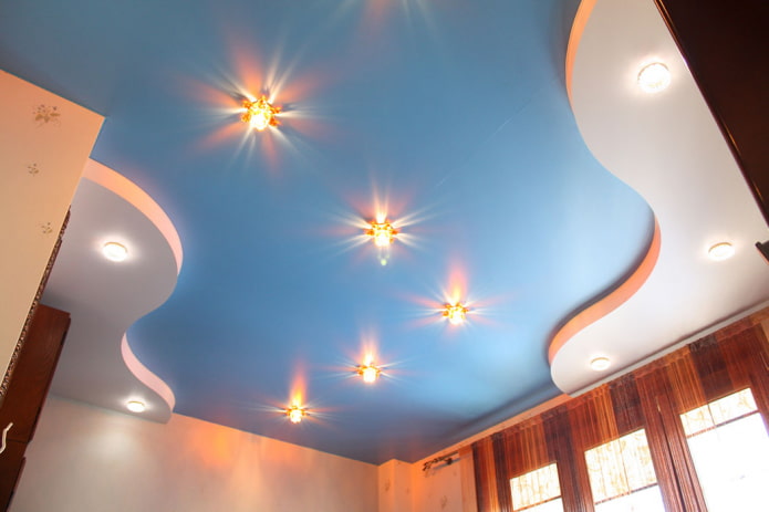 Structure de plafond figuré satiné