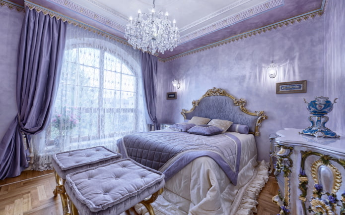 Nuances de lilas dans la chambre