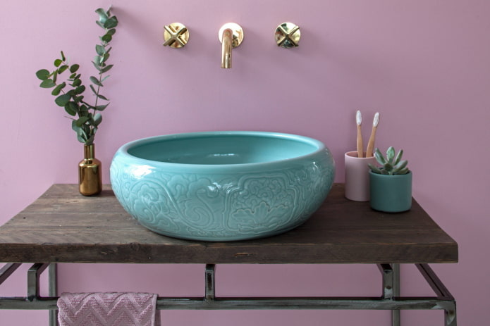 Lavabo bleu