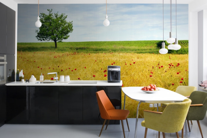 Papier peint photo avec paysage