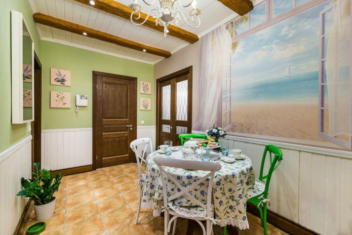 false window in the kitchen