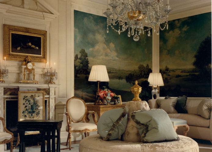fresque dans le salon