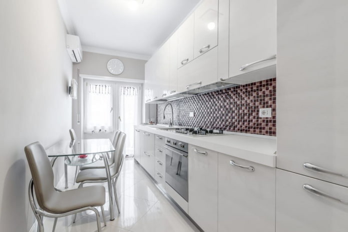 cuisine longue blanche