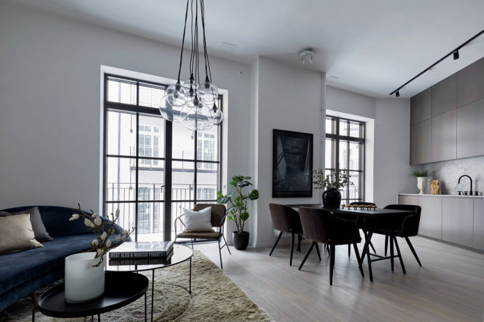 studio avec cuisine fonctionnaliste