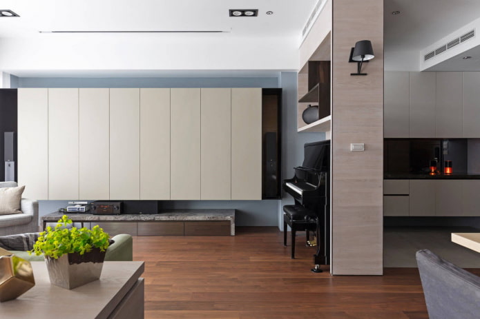 rangements dans le salon