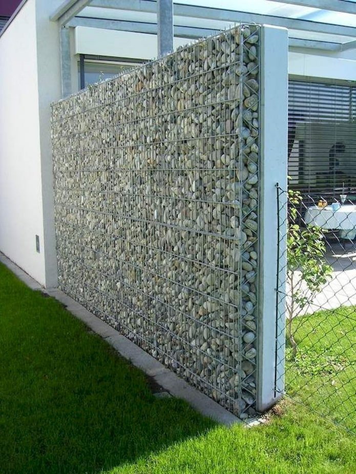 cloison en gabion