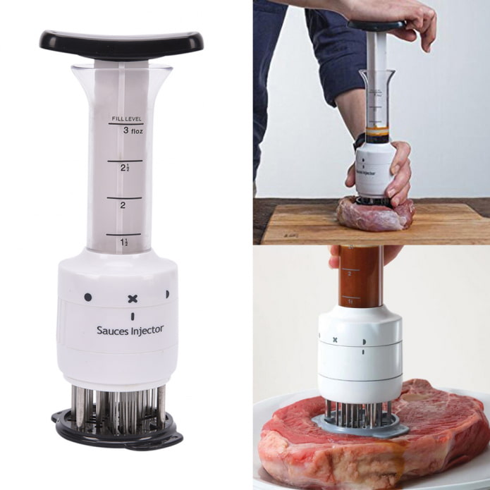 Seringue à marinade pour viande