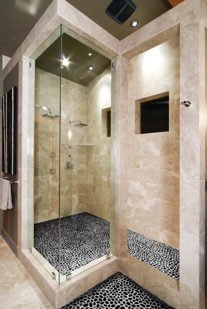 Galets dans la douche