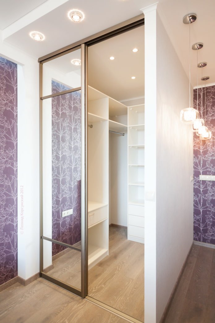 portes coulissantes donnant sur le dressing