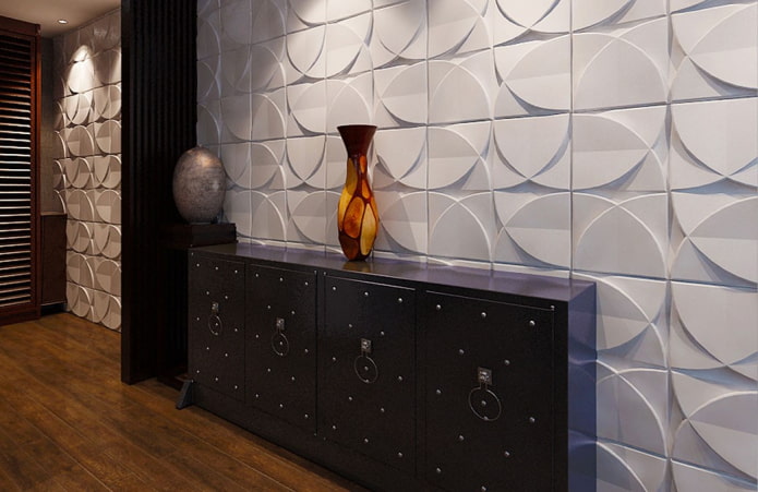Design de carreaux de plâtre à l'intérieur