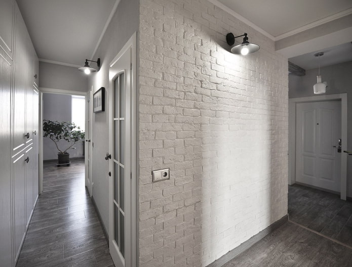 carreaux de briques de plâtre à l'intérieur