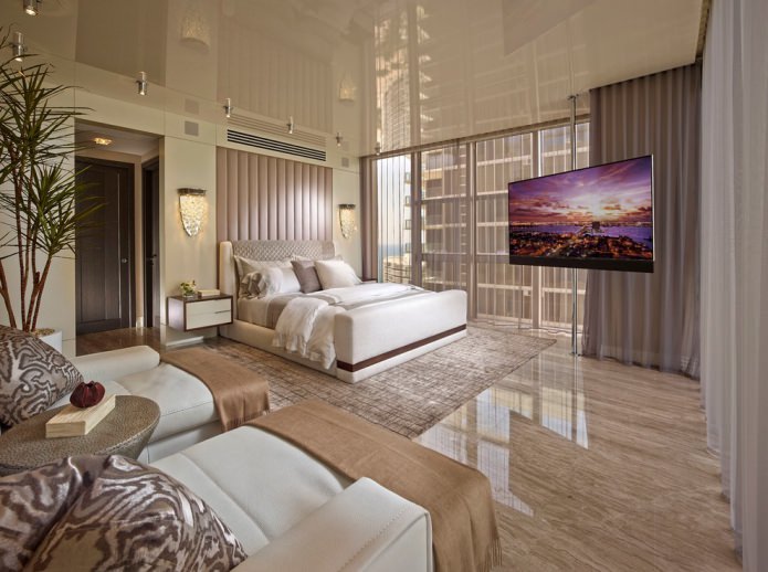 chambre dans les tons beiges