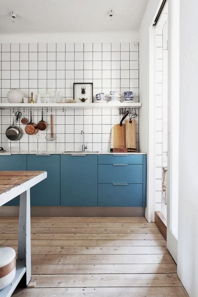 Cuisine scandinave bleue