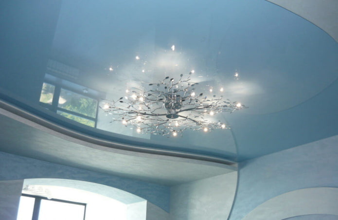 Structure de plafond gris-bleu