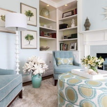 Couleur bleue à l'intérieur : combinaisons, idées de design, 67 photos-5